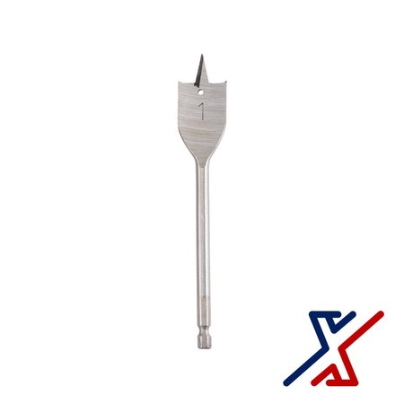 X1 TOOLS 1 in. x 6 in. Long Spade Bit / Paddle Bit / Wood Bit 60 Bits by X1 Tools X1E-CON-BIT-SPA-2100x60